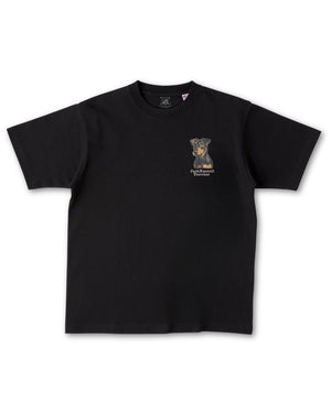 ジャックラッセルテリア フェイス&ロゴ 刺繍 Tシャツ