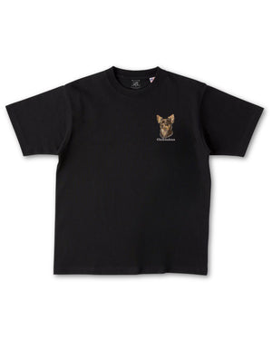 チワワ フェイス&ロゴ 刺繍 Tシャツ