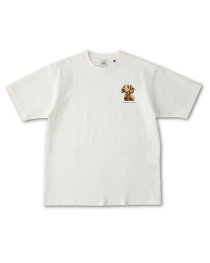 ダックスフント フェイス&ロゴ 刺繍 Tシャツ