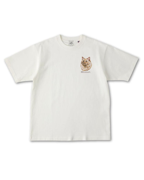 ミヌエット フェイス&ロゴ 刺繍 Tシャツ