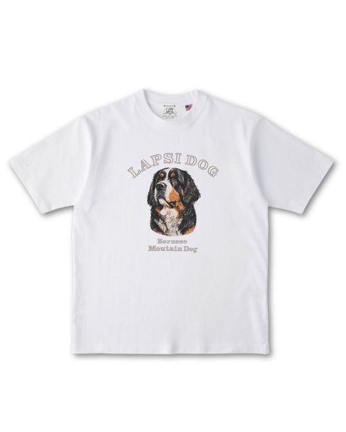 バーニーズマウンテンドッグ ミディアム フェイス&サークルロゴ 刺繍 Tシャツ
