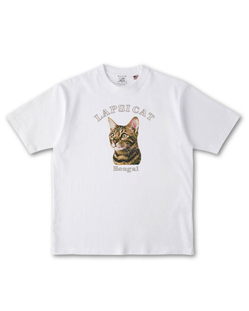 ベンガル ミディアム フェイス&サークルロゴ 刺繍 Tシャツ