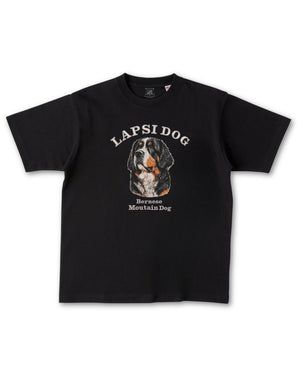 バーニーズマウンテンドッグ ミディアム フェイス&サークルロゴ 刺繍 Tシャツ