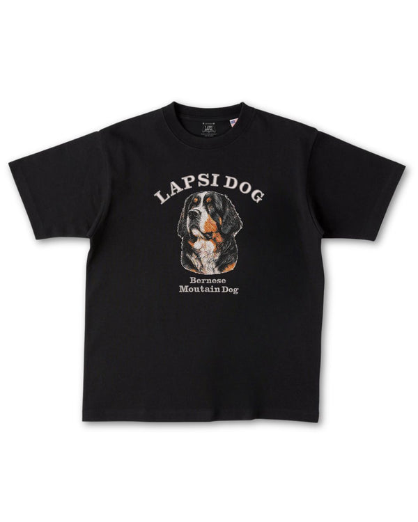 バーニーズマウンテンドッグ ミディアム フェイス&サークルロゴ 刺繍 Tシャツ