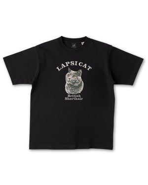 ブリッティッシュショートヘア ミディアム フェイス&サークルロゴ 刺繍 Tシャツ