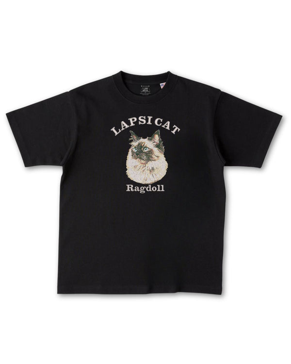 ラグドール ミディアム フェイス&サークルロゴ 刺繍 Tシャツ