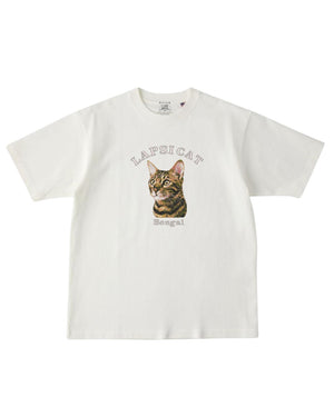 ベンガル ミディアム フェイス&サークルロゴ 刺繍 Tシャツ