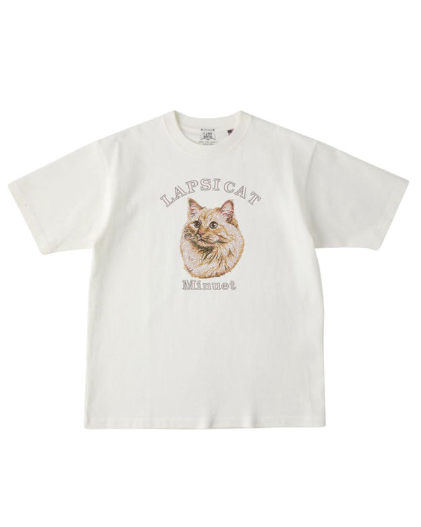 ミヌエット ミディアム フェイス&サークルロゴ 刺繍 Tシャツ