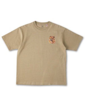 ポメラニアンフェイスドッグ刺繍 Tシャツ