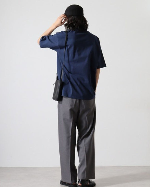 シベリアンハスキーミディアム フェイス&サークルロゴ 刺繍 Tシャツ