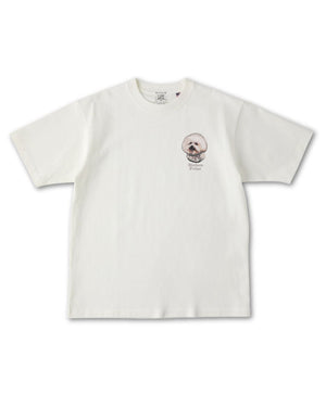 ビションフリーゼ フェイス&ロゴ 刺繍 Tシャツ