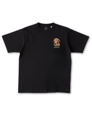 ゴールデンレトリバー フェイス&ロゴ 刺繍 Tシャツ