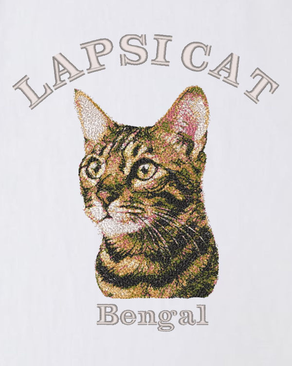 ベンガル ミディアム フェイス&サークルロゴ 刺繍 Tシャツ