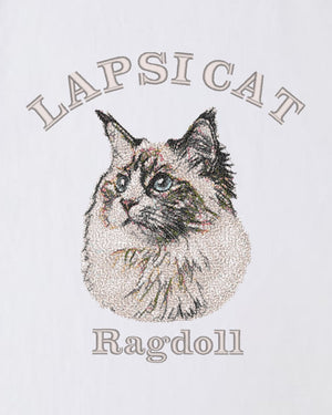 ラグドール ミディアム フェイス&サークルロゴ 刺繍 Tシャツ
