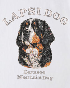 バーニーズマウンテンドッグ ミディアム フェイス&サークルロゴ 刺繍 Tシャツ