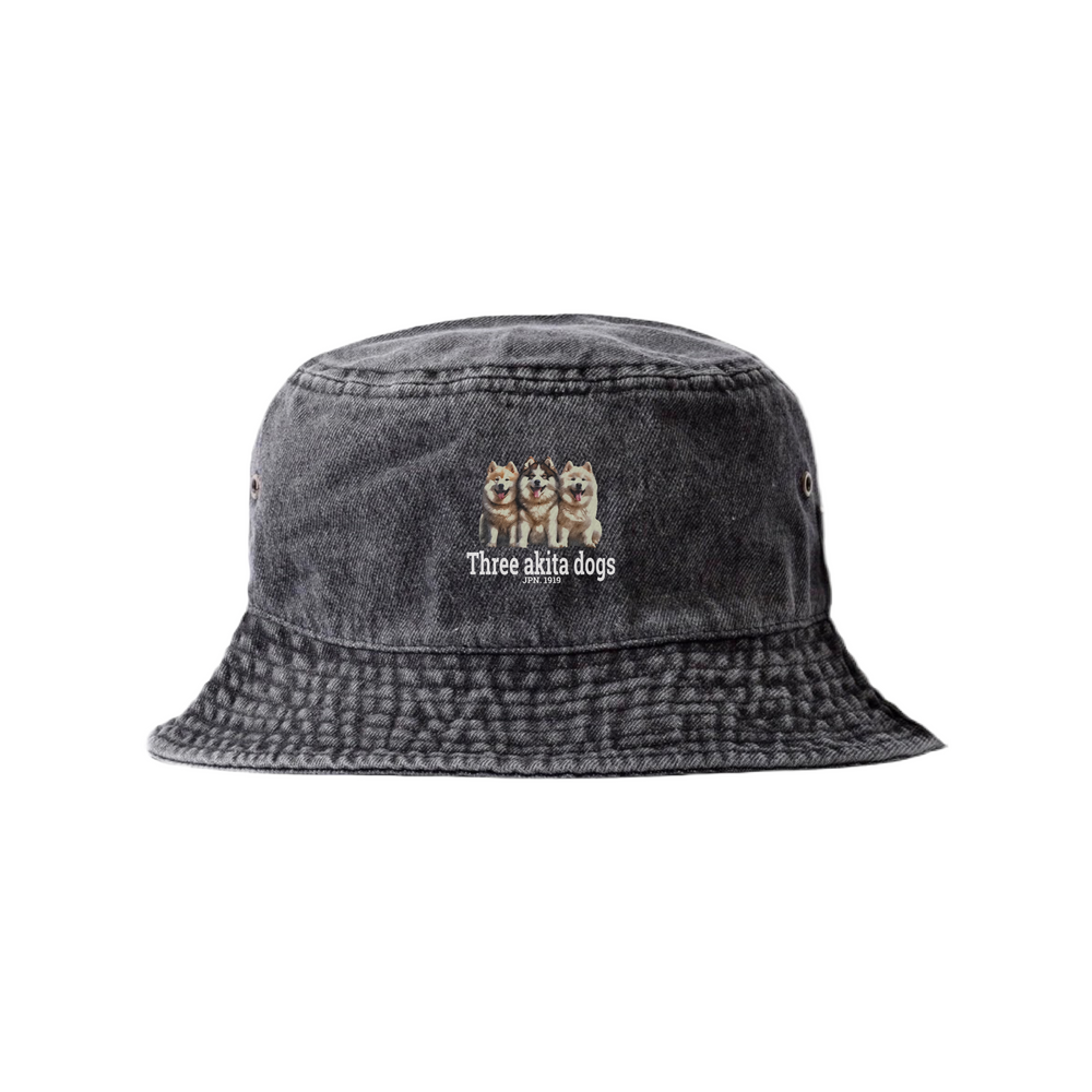 LAPSI Three dog series Akita dog bucket hat