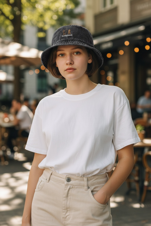 LAPSI Three dog series Austrian labradoodle bucket hat