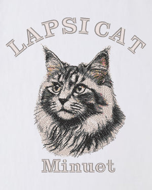 ミヌエット ミディアム フェイス&サークルロゴ 刺繍 Tシャツ