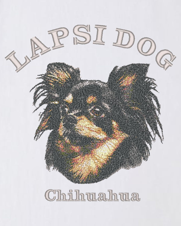 チワワ ミディアム フェイス&サークルロゴ 刺繍 ロンT