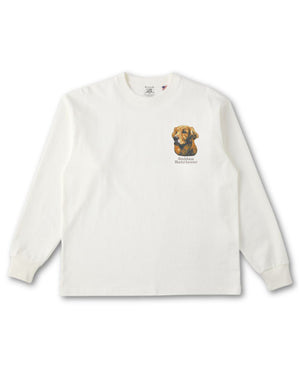ゴールデンレトリバー フェイス&ロゴ 刺繍 ロンT
