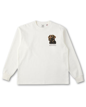 ラブラドールレトリバー フェイス&ロゴ 刺繍 ロンT