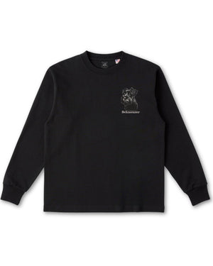 シュナウザー フェイス&ロゴ 刺繍 ロンT