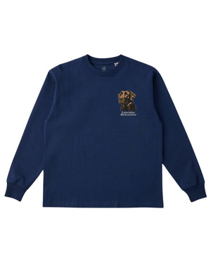 ラブラドールレトリバー フェイス&ロゴ 刺繍 ロンT