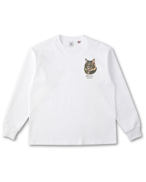 メインクーン フェイス&ロゴ 刺繍 ロンＴ
