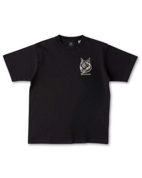 ミヌエット フェイス&ロゴ 刺繍 Tシャツ