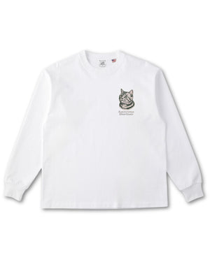 アメリカンショートヘア フェイス&ロゴ 刺繍 ロンＴ