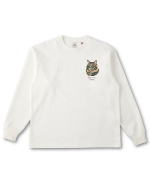 メインクーン フェイス&ロゴ 刺繍 ロンＴ