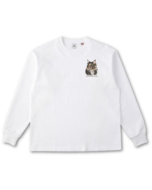 マンチカン フェイス&ロゴ 刺繍 ロンＴ