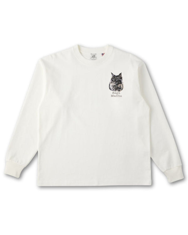 ラガマフィン フェイス&ロゴ 刺繍 ロンＴ