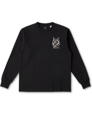 ミヌエット フェイス&ロゴ 刺繍 ロンＴ