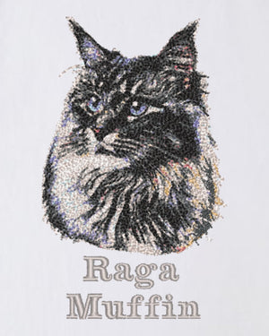 ラガマフィン フェイス&ロゴ 刺繍 Tシャツ