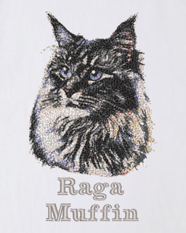 ラガマフィン フェイス&ロゴ 刺繍 ロンＴ