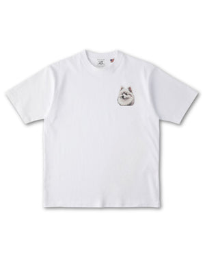 ポメラニアンフェイスドッグ刺繍 Tシャツ