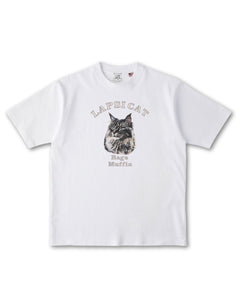 ラガマフィン ミディアム フェイス&サークルロゴ 刺繍 Tシャツ