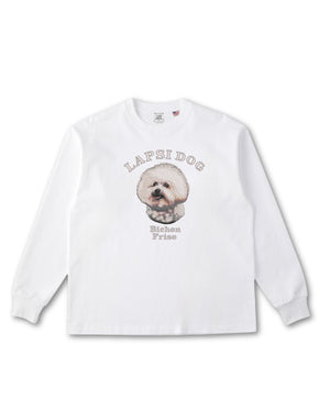 ビションフリーゼ ミディアム フェイス&サークルロゴ 刺繍 ロンT