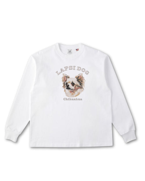 チワワ ミディアム フェイス&サークルロゴ 刺繍 ロンT