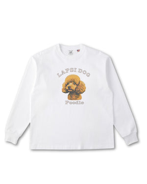 プードル ミディアム フェイス&サークルロゴ 刺繍 ロンT