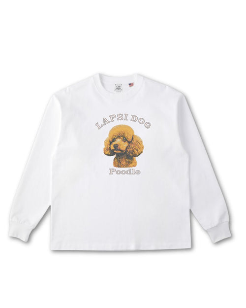 プードル ミディアム フェイス&サークルロゴ 刺繍 ロンT