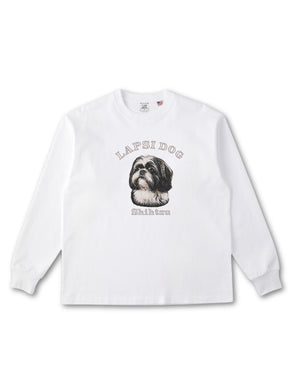 シーズー ミディアム フェイス&サークルロゴ 刺繍 ロンT