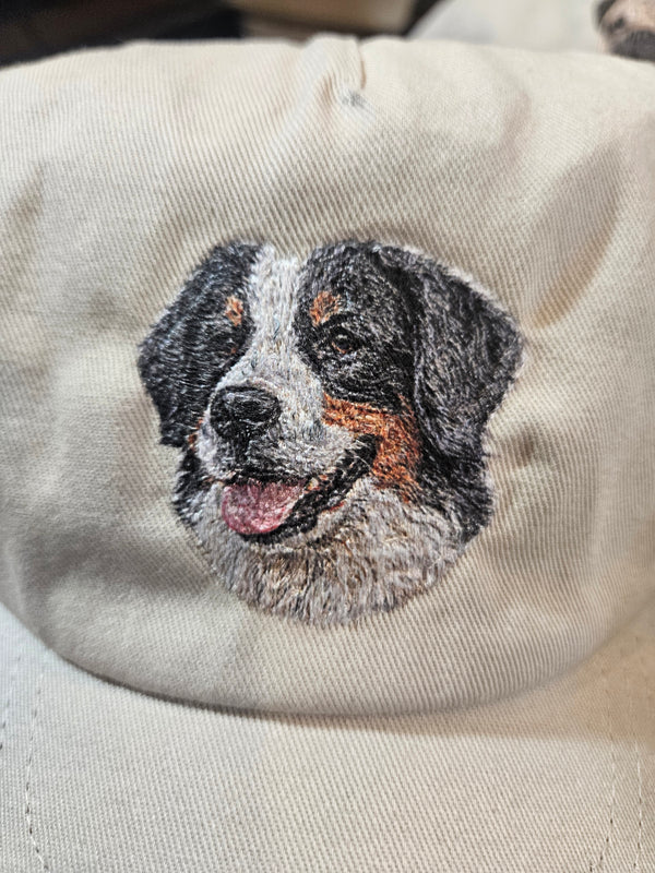 Bernese Mountain Dog Portrait Cap