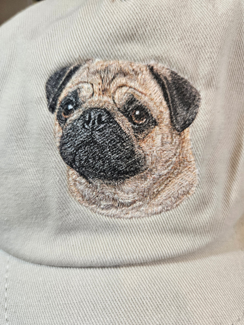 Pug Portrait Cap