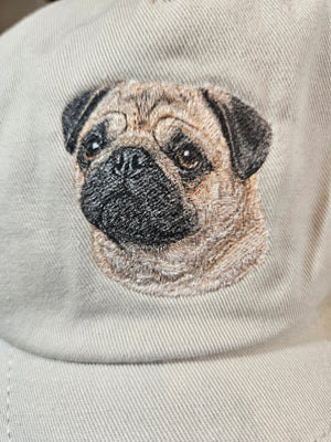 Pug Portrait Cap