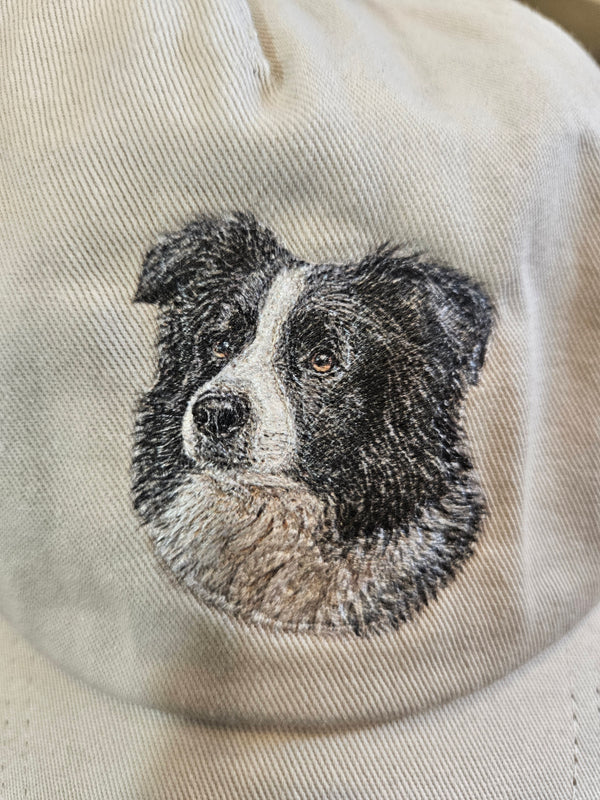 Border Collie Portrait Cap