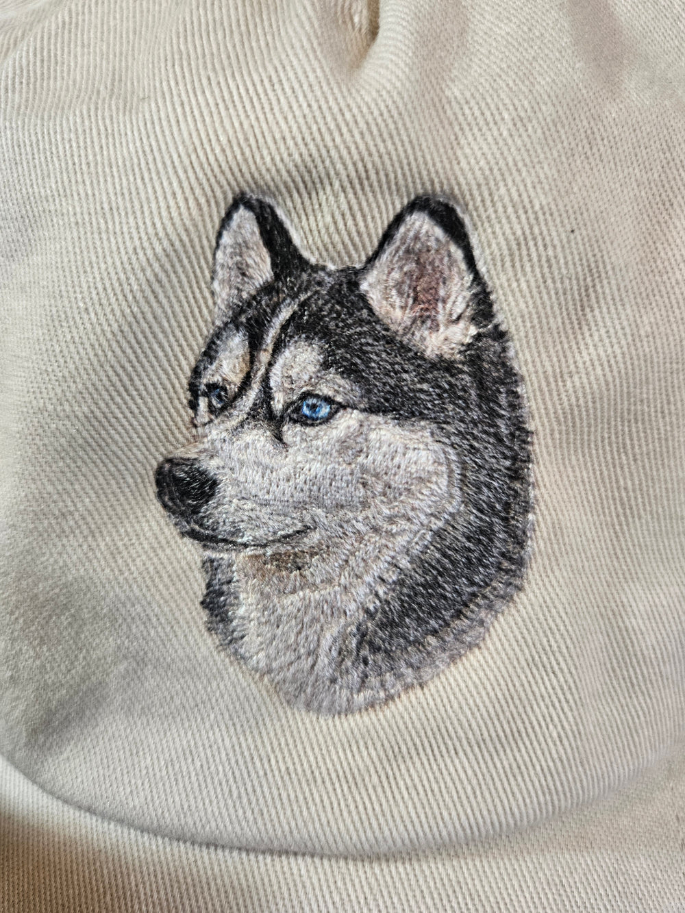 Siberian Husky Portrait Cap