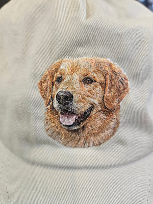 Golden Retriever Portrait Cap