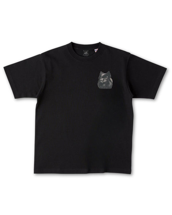 ポメラニアンフェイスドッグ刺繍 Tシャツ